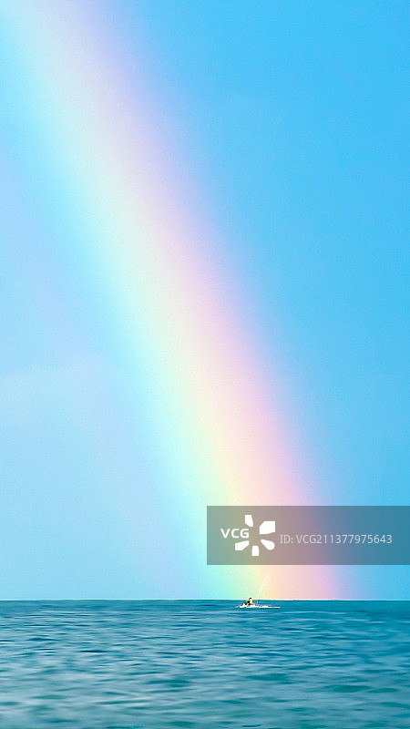大海彩虹自然美景手机壁纸美图图片素材