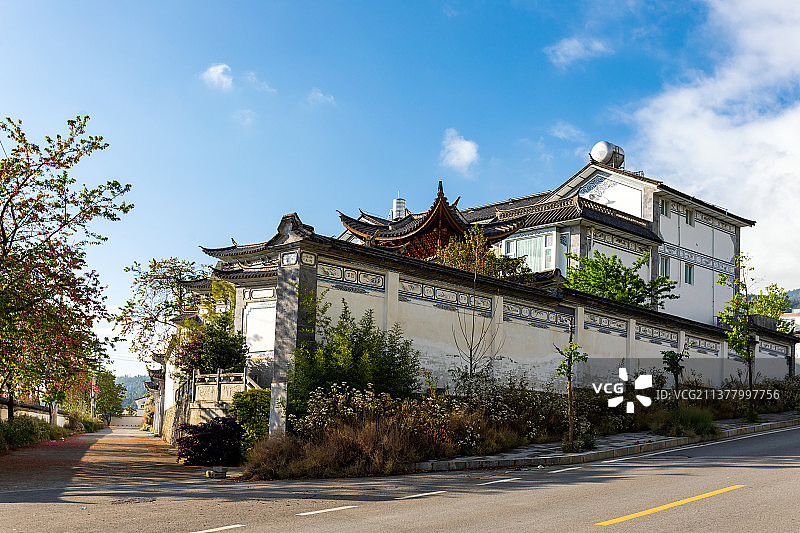云南大理白族建筑民居图片素材