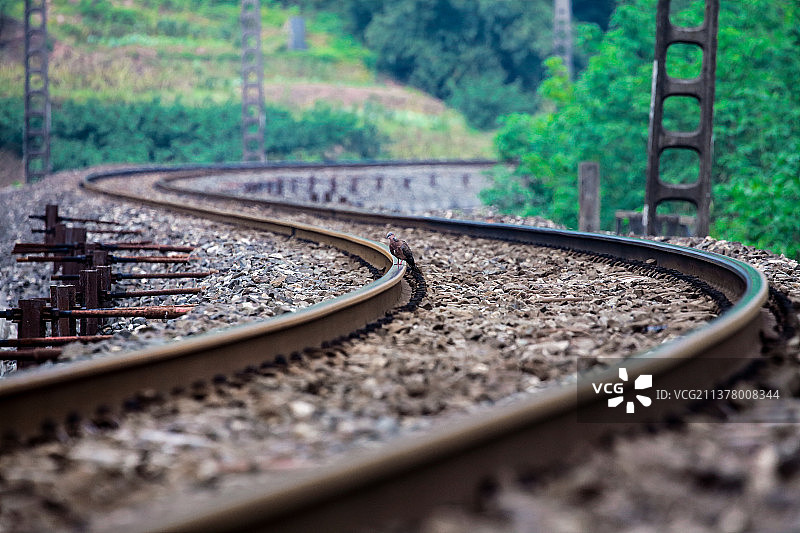 弯道•老成渝铁路江津石门镇图片素材