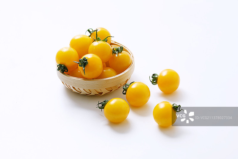 黄色樱桃番茄图片素材