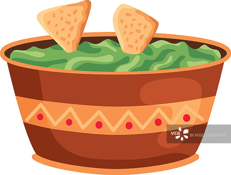 墨西哥玉米片配鳄梨酱图片素材