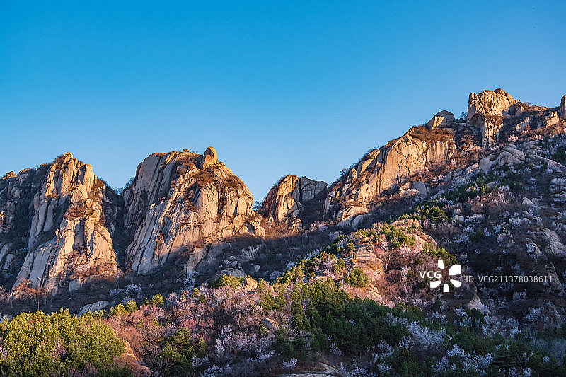 北京白虎涧风景区的春天图片素材