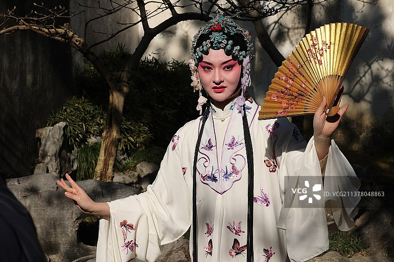 苏州园林昆曲人物图片素材