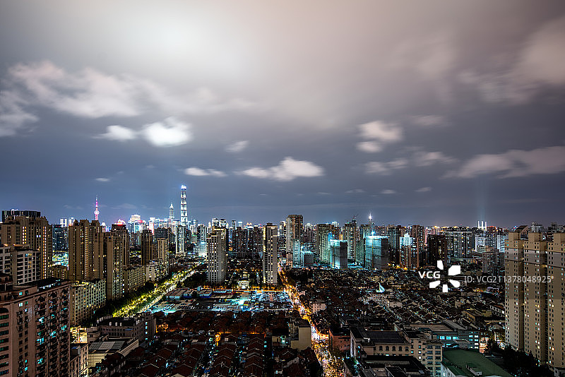 上海新天地夜景图片素材