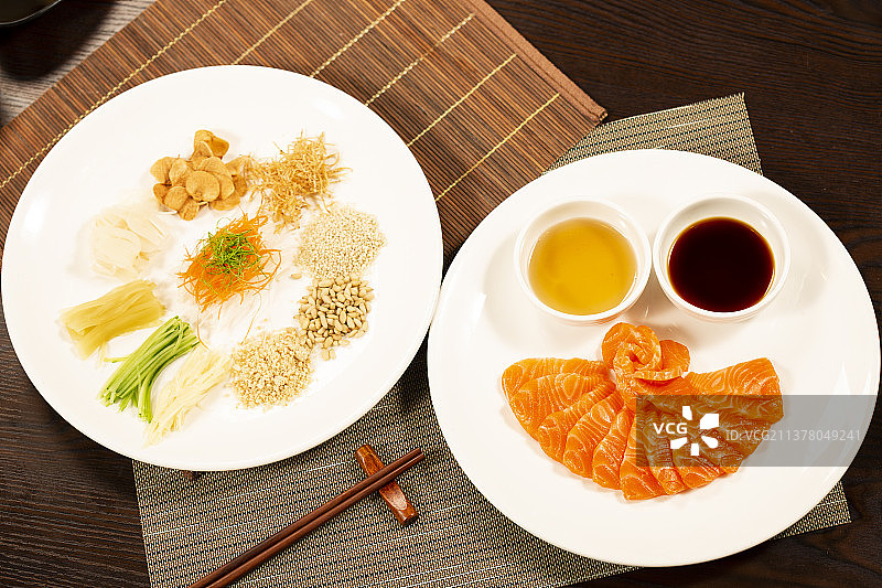 三文鱼刺身图片素材