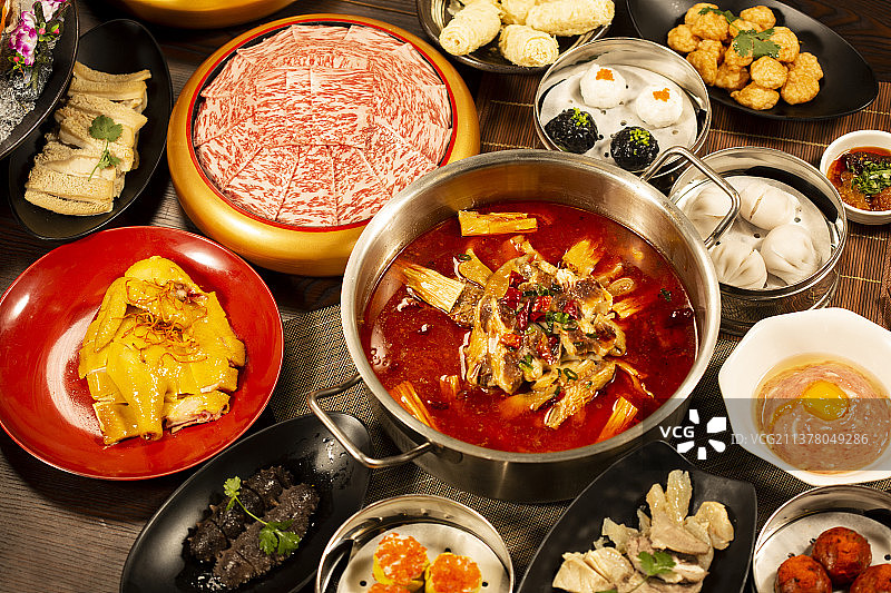 麻辣牛肉火锅图片素材