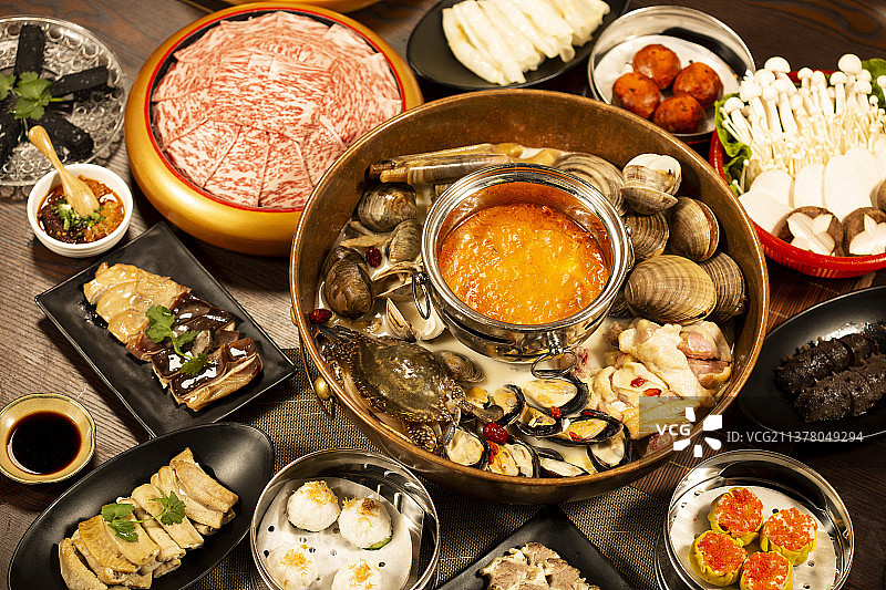 咖喱海鲜火锅图片素材