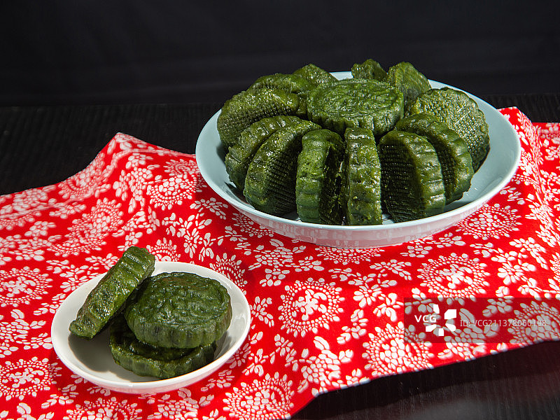 风味冠市——罐子街蒿子粑粑图片素材