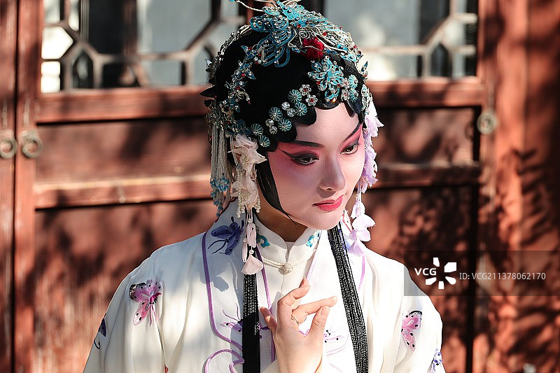 苏州园林昆曲人物图片素材