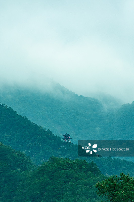 云门寺的山景图片素材