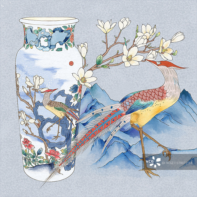 故宫的陶瓷系列插图图片素材