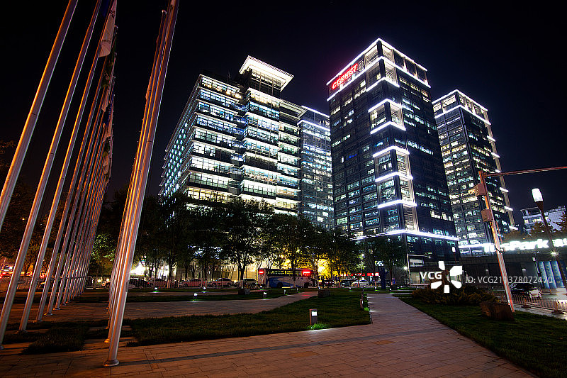 北京清华科技园高档写字楼图片素材