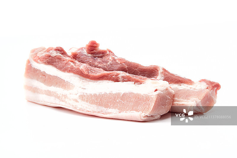 检疫合格的屠宰生鲜猪肉图片素材