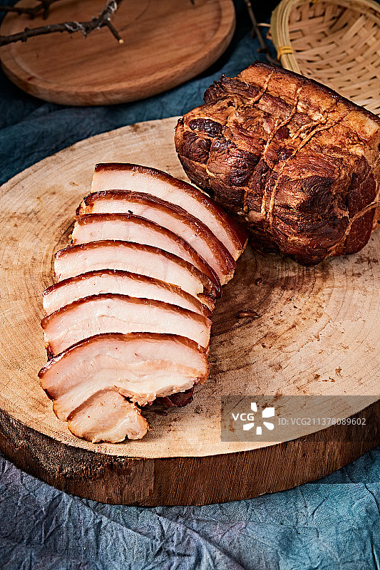 柴沟堡熏肉（烟熏五花肉）图片素材