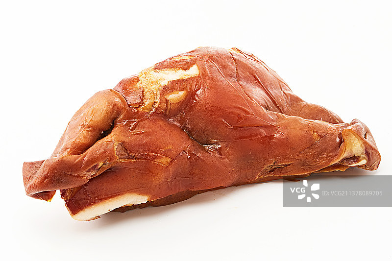 传统熟食美食熏酱卤猪头图片素材
