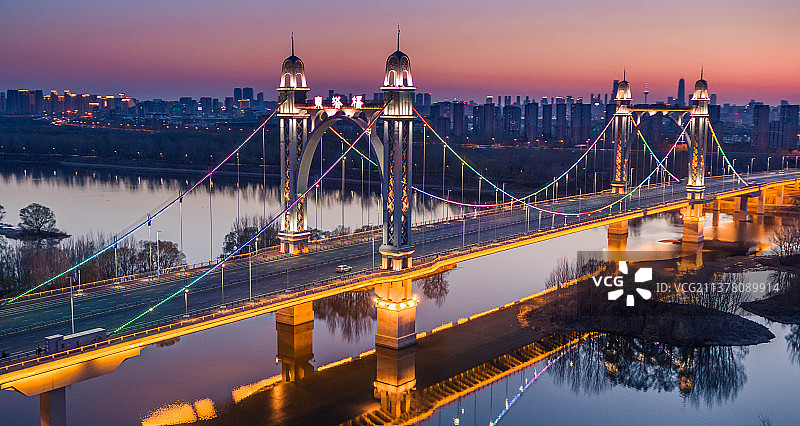 航拍沈阳浑河两岸风光及建筑图片素材