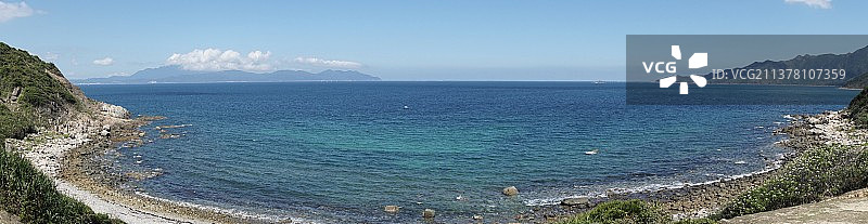 香港塔门岛 海岸线 全景图片素材