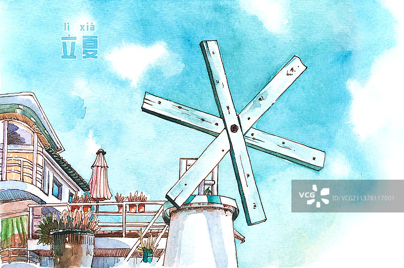 立夏节气海报图片素材