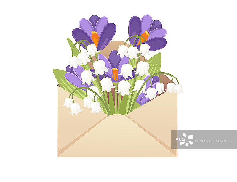 带有弹簧的环保纸质信封图片素材