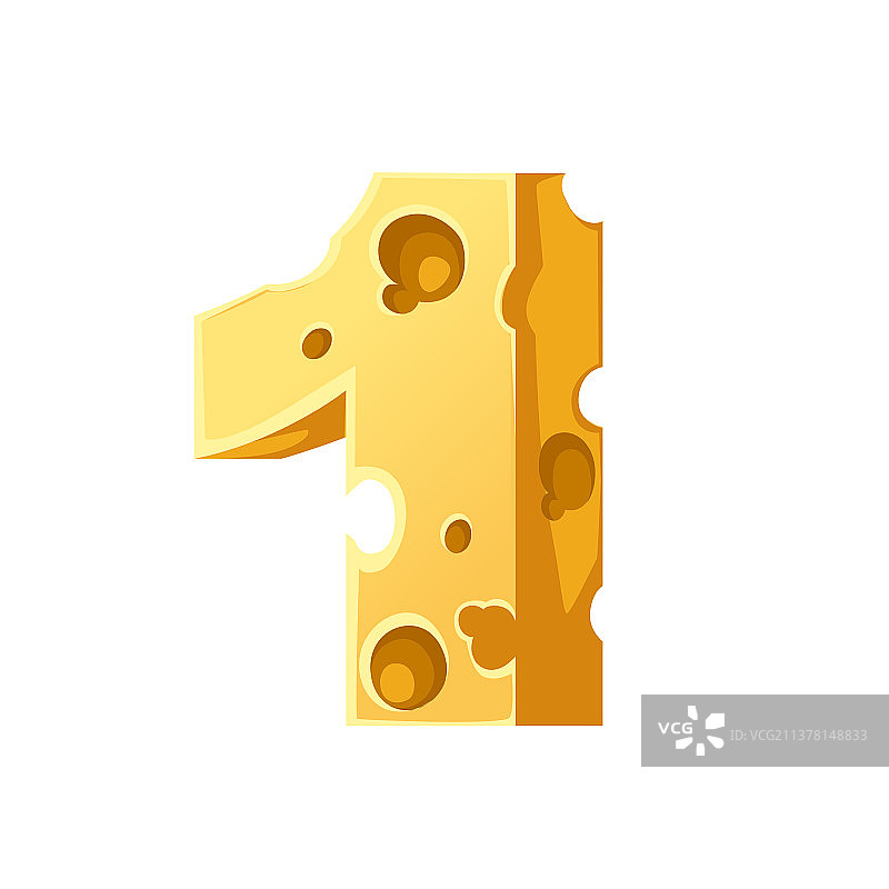 卡通奶酪食品扁平风设计图片素材
