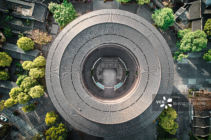 洛带古镇钟楼图片素材