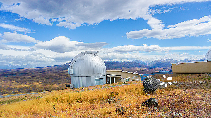 特卡波湖约翰山天文台风光图片素材