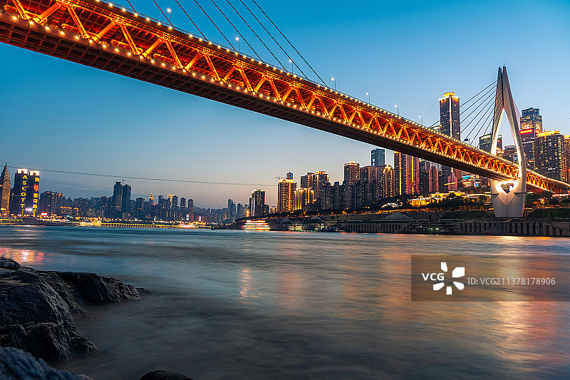 重庆千厮门大桥图片素材