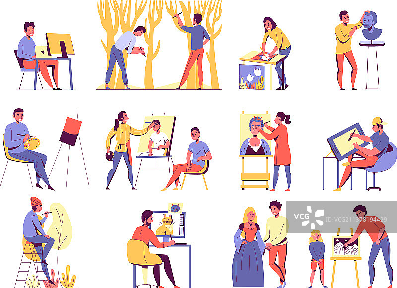 创意专业图标集图片素材