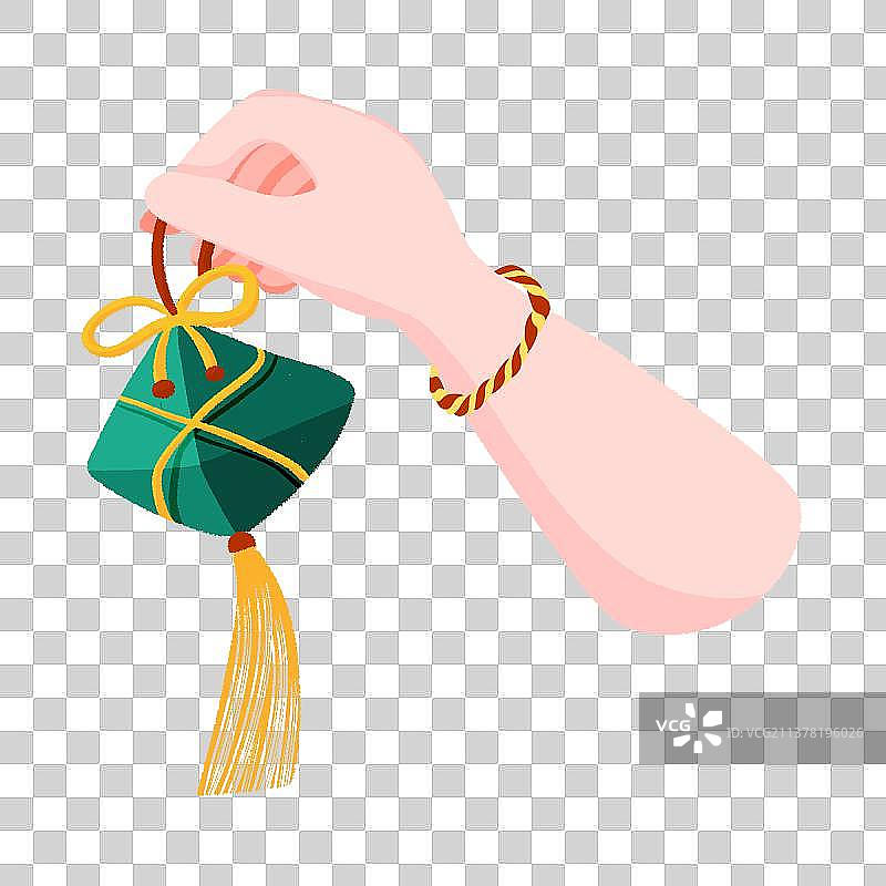 手拿着福袋香囊图片素材