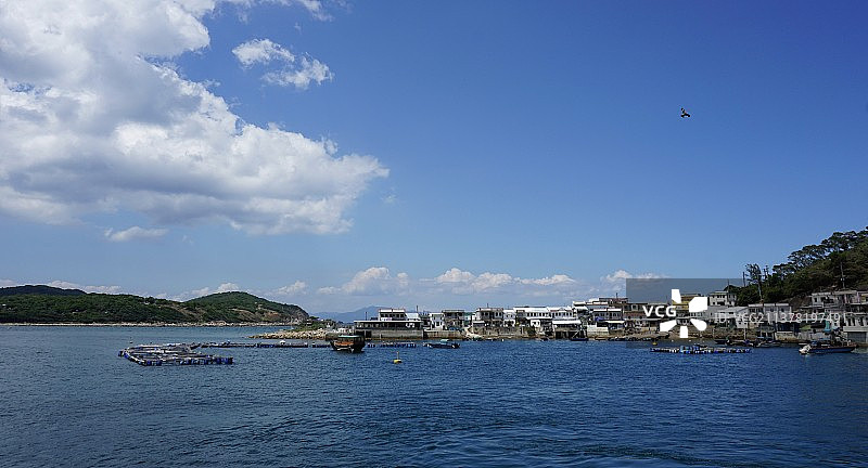 香港新界大埔区 西贡高流湾咀渔村图片素材