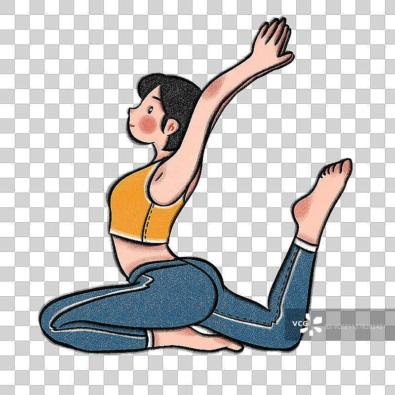 做瑜伽的女人图片素材