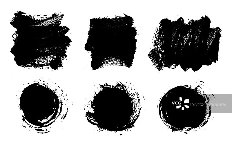 笔刷笔触套装复古风格图片素材