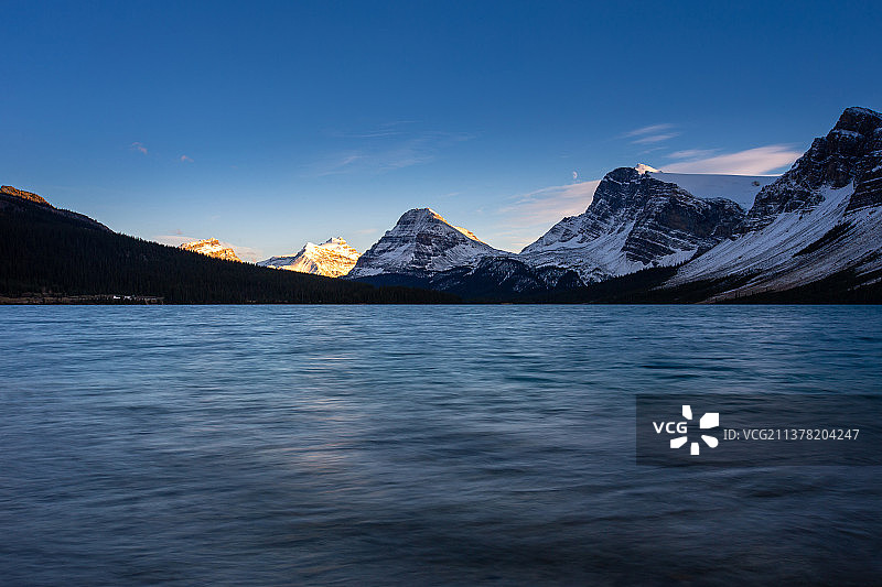 弓湖日落图片素材