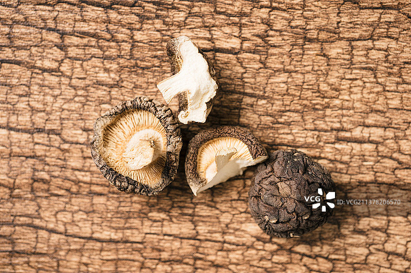 干香菇特写图片素材