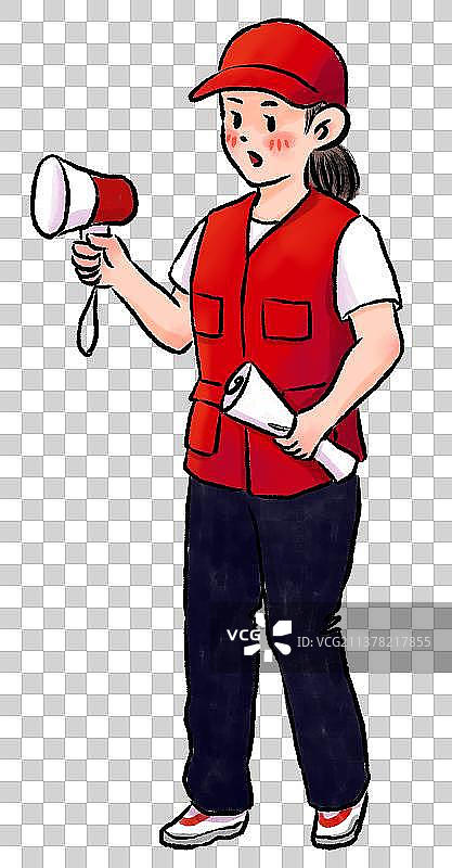 社区工作人员元素图片素材