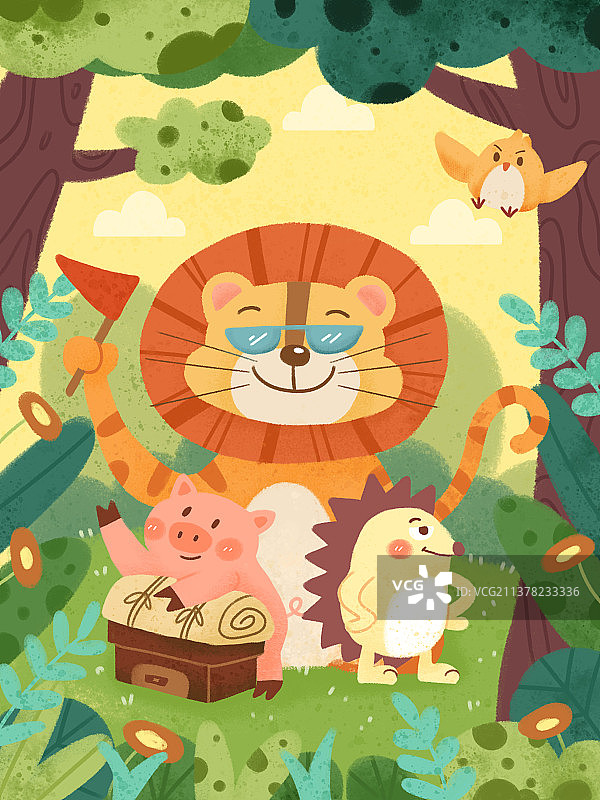 森林探险图片素材