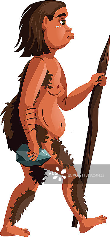 女人进化卡通图片素材