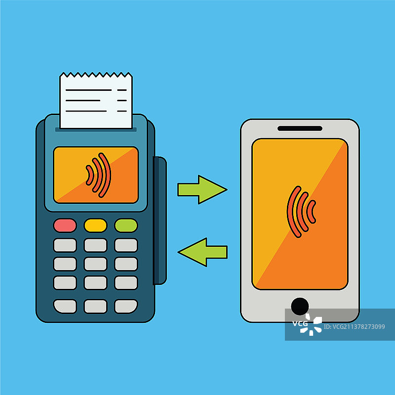 POS机终端处理移动支付图片素材