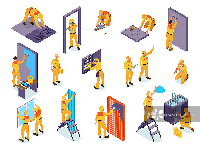 家庭维修2.5D素材图片素材