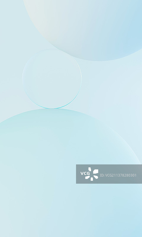 3D渲染亚克力风几何体壁纸背景图片素材
