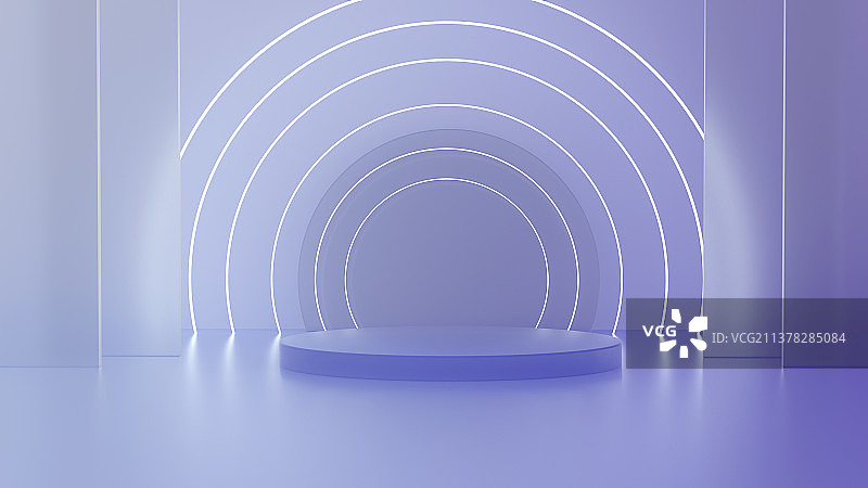 3D模拟场景彩色渐变产品展台创意图图片素材