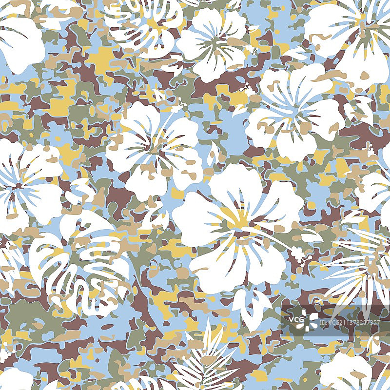 阿罗哈迷彩图片素材