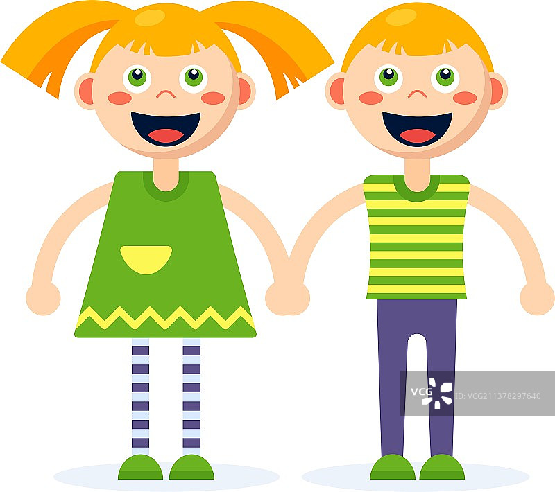 男孩和女孩图片素材