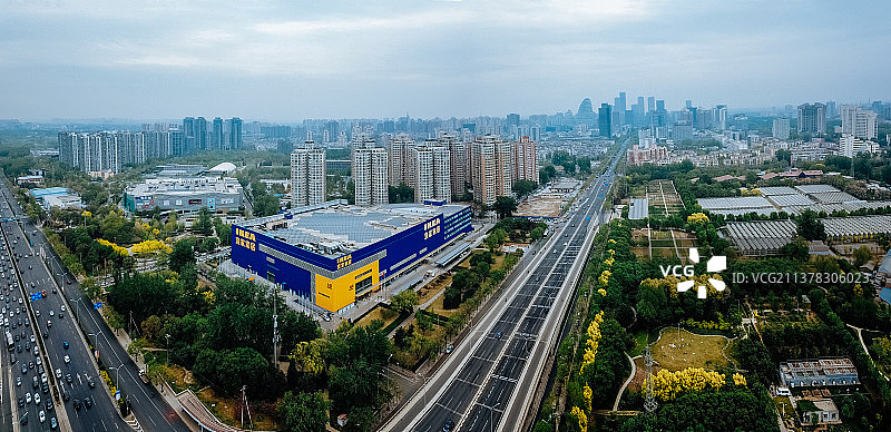 北京 太阳宫公园 望京 地标 宜家 天空图片素材