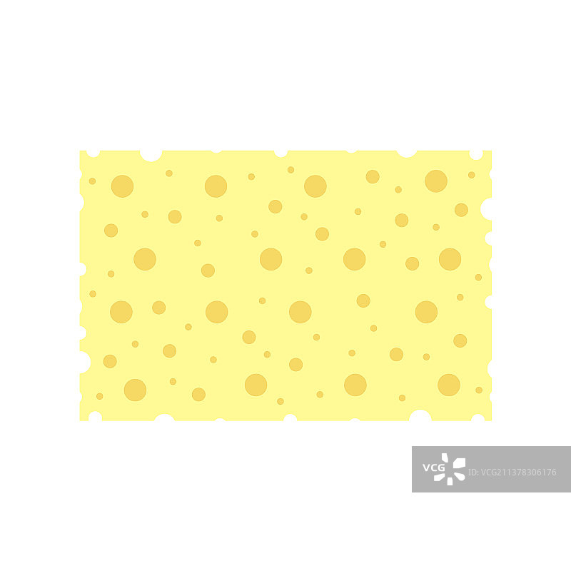 白色背景上的矩形海绵图片素材