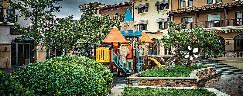 小区内儿童乐园图片素材
