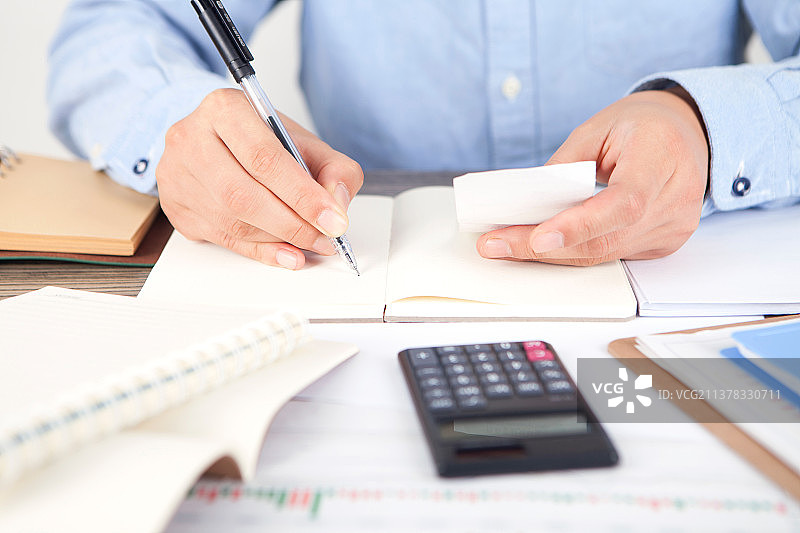 工作中的会计师图片素材