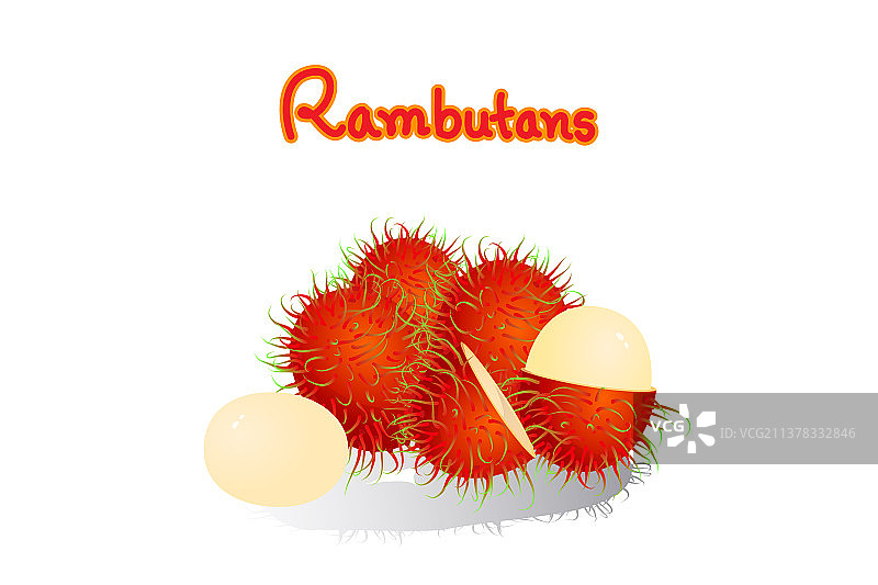 红毛丹水果图片素材