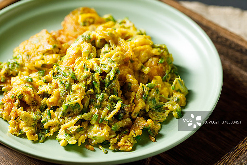 槐花炒蛋图片素材