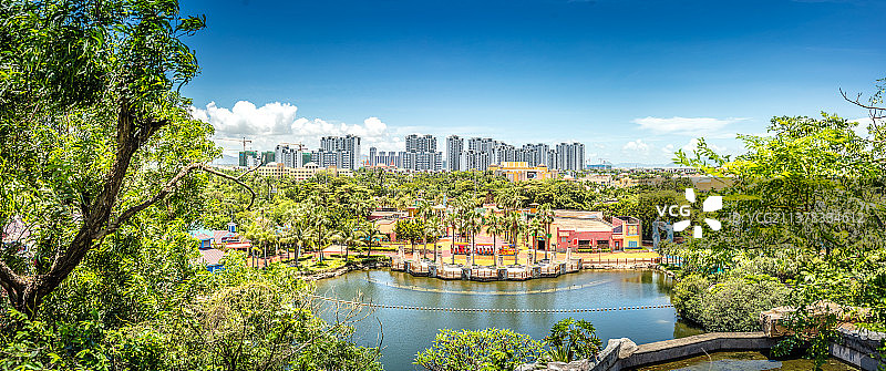 沿海城市建筑图片素材